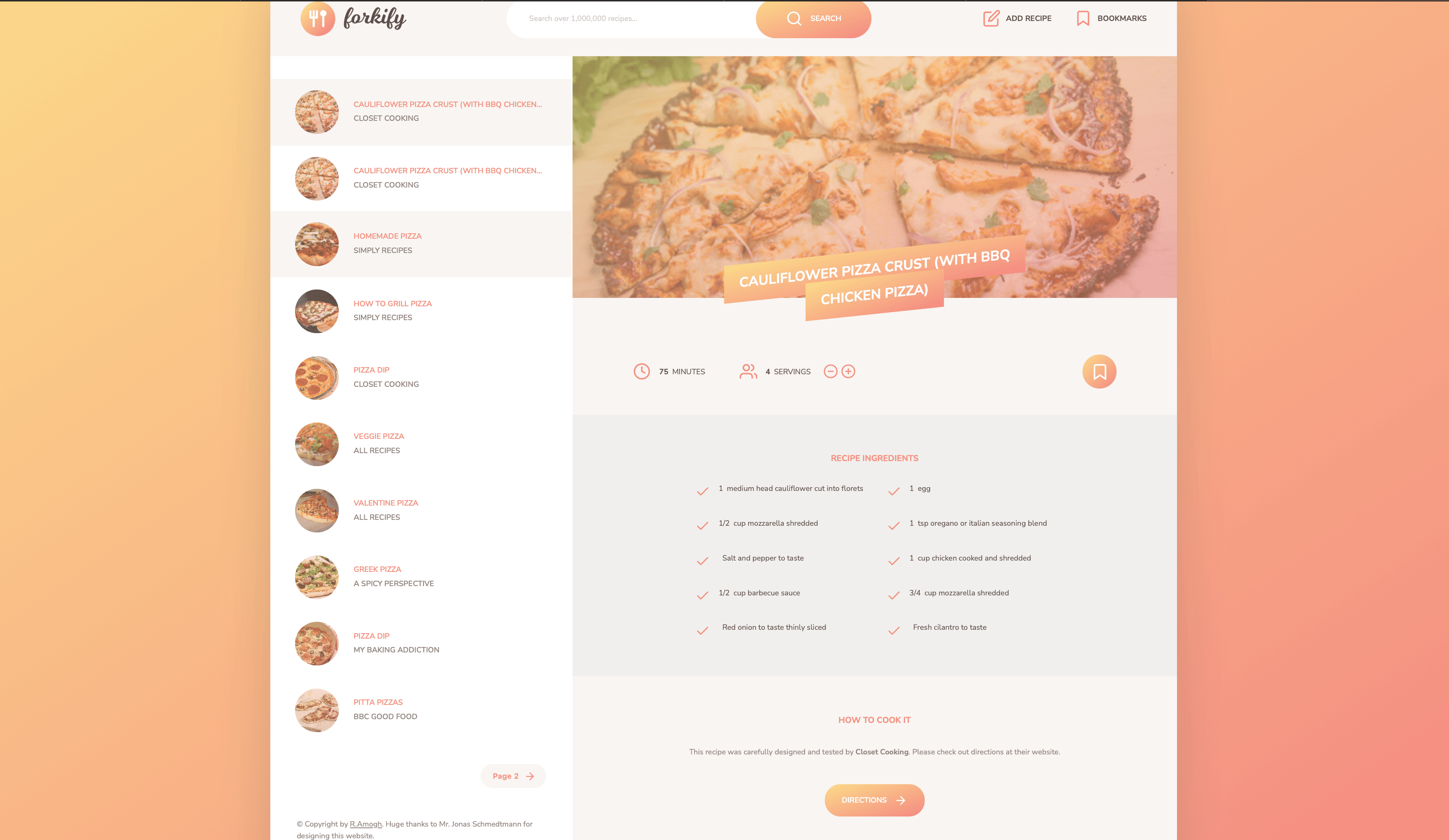 Forkify: Recipe Finder - Project Screenshot